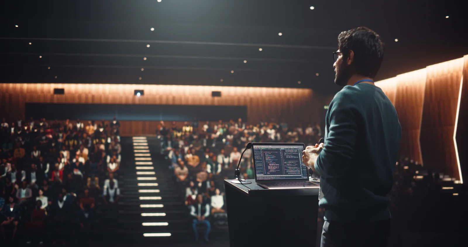 Conférence orateur auditorium