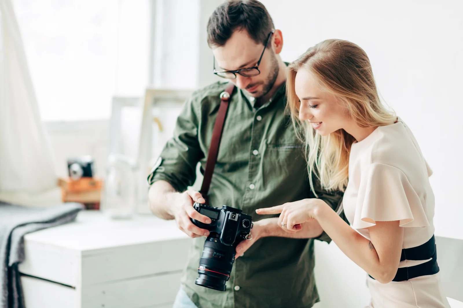 Photographe duo review camera studio clair